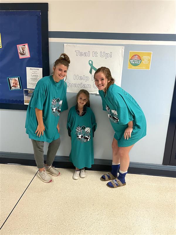 Teal Out Volleyball Game